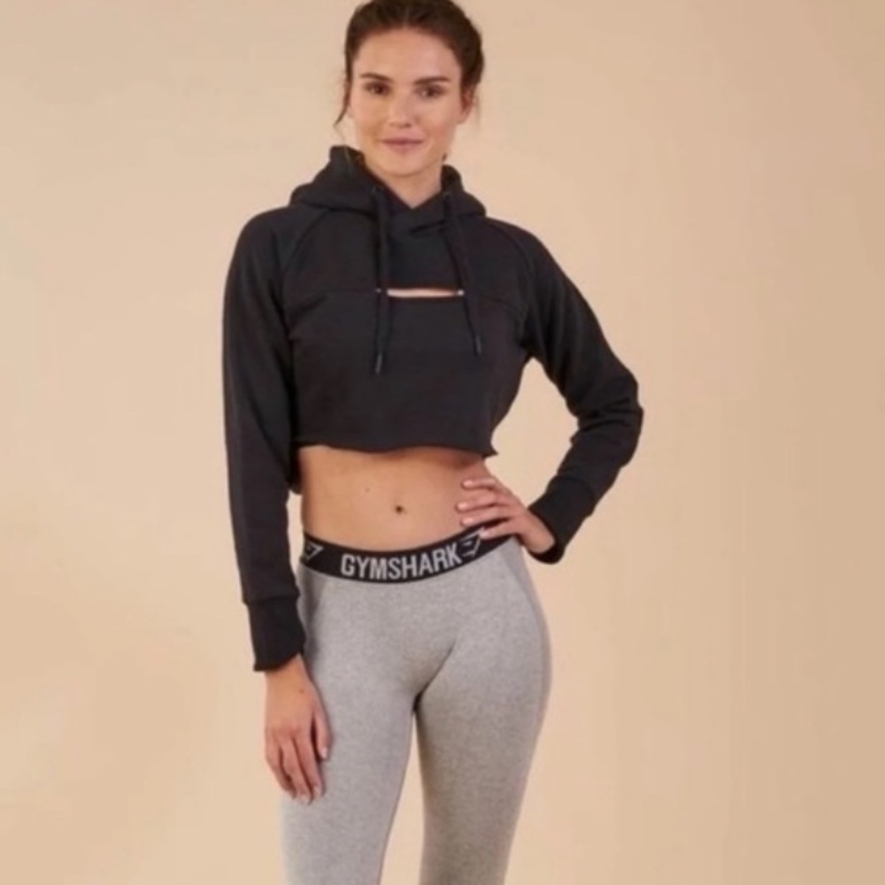 Gymshark cropped keyhole hoodie